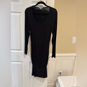 White Birch Classic Black Long Sleeve Dress